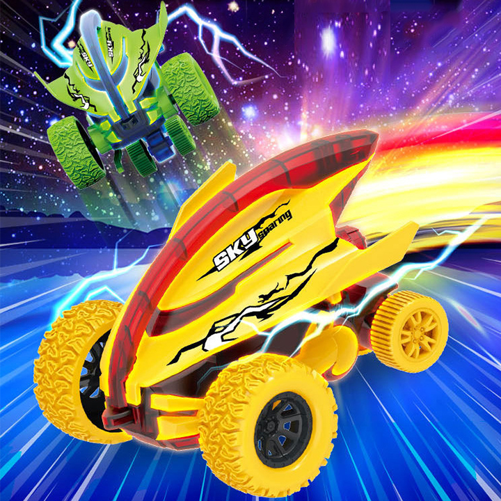 Xe ô tô đồ chơi địa hình, xe đồ chơi cho bé dáng cá mập nhào lộn 360 độ giảm xóc và chạy đà cực mạnh bằng nhựa nguyên sinh ABS BBShine – DC053