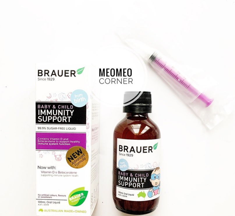 Siro tăng đề kháng cho bé Brauer Immunity 100ml Úc [ Mẫu Mới ]