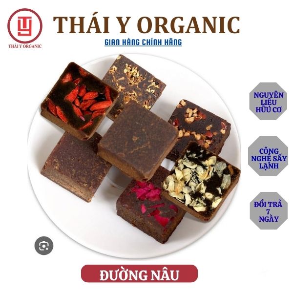 Trà đường nâu thảo mộc 10 viên hảo hạng-thái y organic