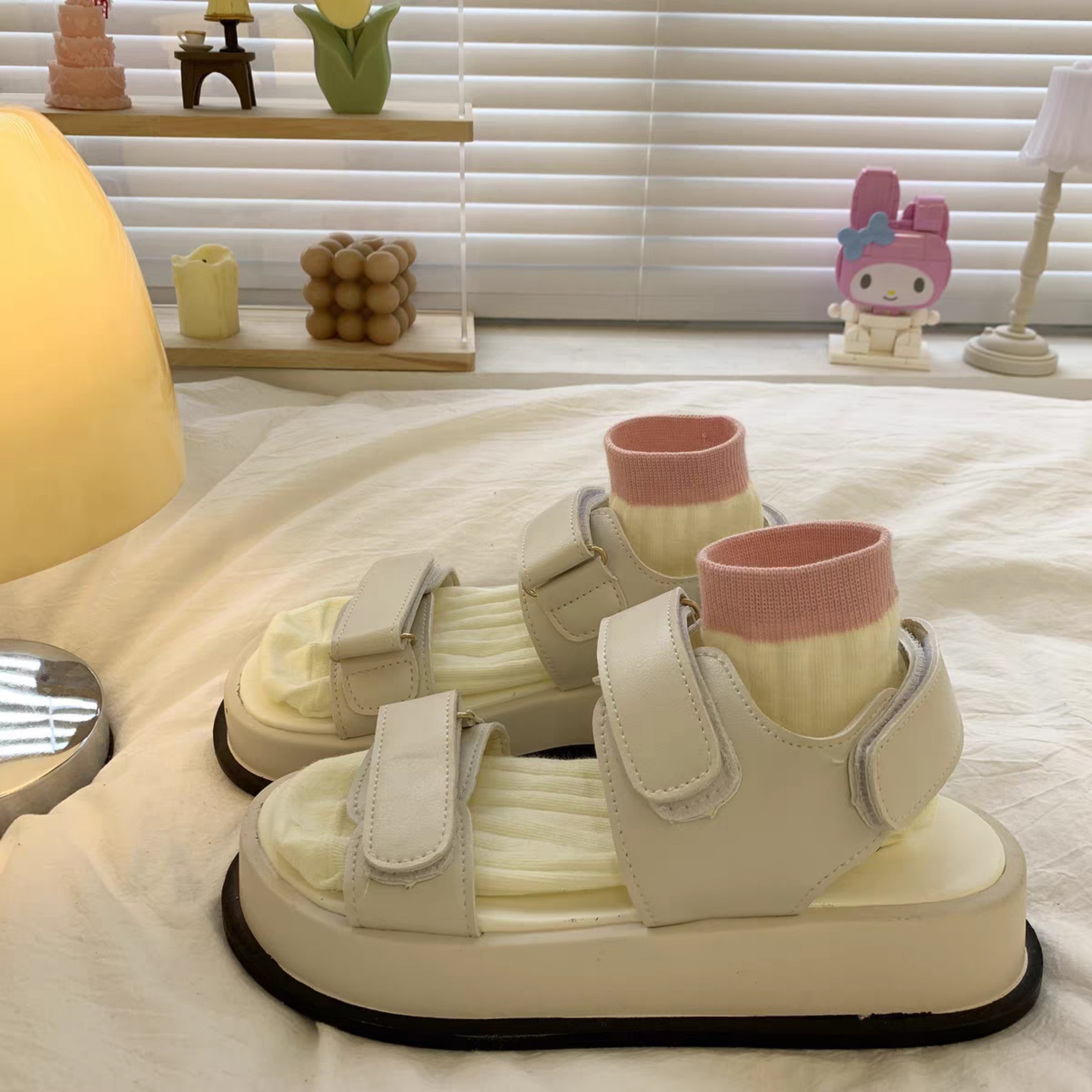 [LOẠI 1 - HÀNG SẴN] GIÀY SANDAL NỮ VB 2QDAN  Đế Cao 4cm Hàn Quốc  Xang đan thời trang mới hot có quai hậu đi học hot.