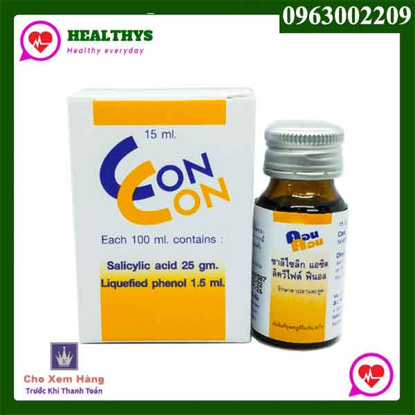 Dung dịch Concon Thái Lan hỗ trợ loại bỏ mụn cóc, mụn cơm, mụn thịt hiệu quả nhất