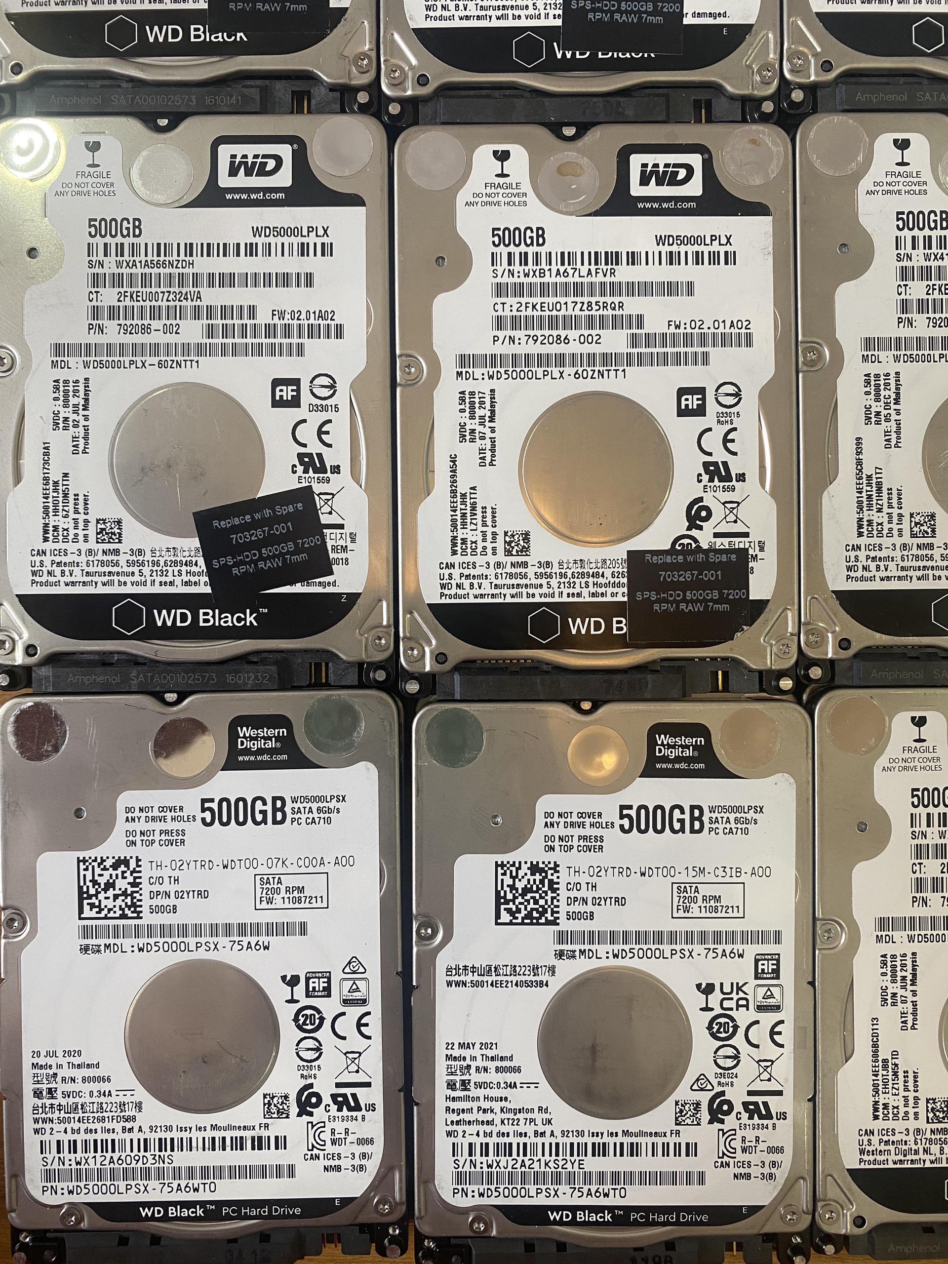 Ổ cứng HDD laptop 500GB 7200rpm