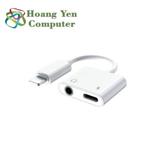 Jack Chuyển Lightning sang 2 cổng Lightning + 3.5mm Remax RL-LA07 - BH 6 Tháng - Hoàng Yến Computer