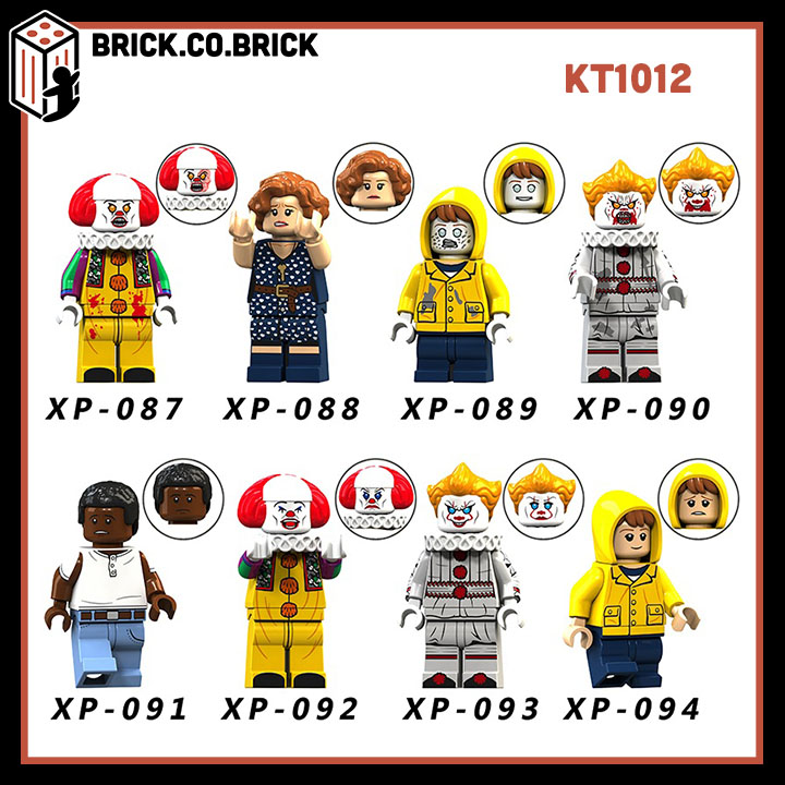 Chú Hề Ma Quái IT Đồ chơi Lắp ráp Minifigure Halloween Kinh Dị KT1012