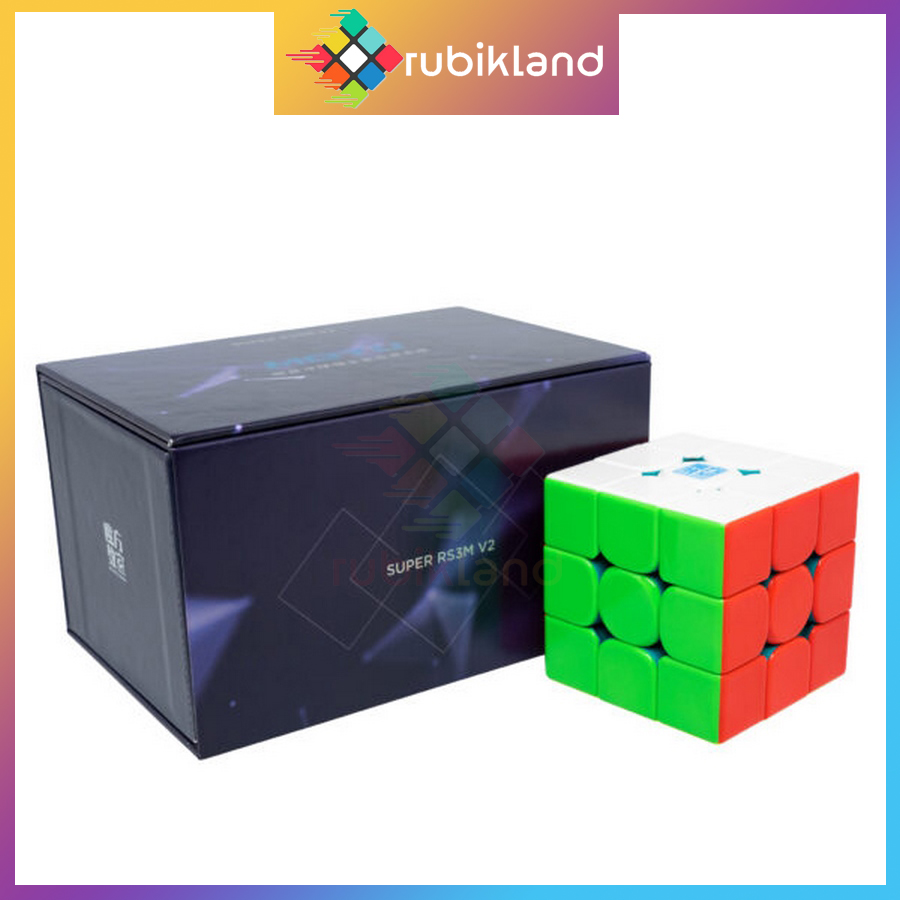 Rubik 3x3 MoYu Super RS3M V2 3x3 Rubic 3 Tầng Có Nam Châm Magnetic Maglev