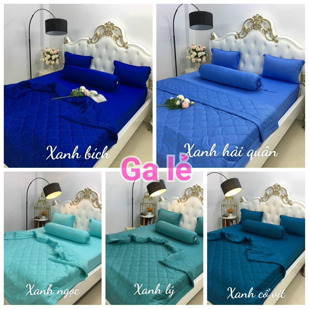 Ga lẻ - vỏ gối lẻ - thun lạnh hàn màu trơn mát lạnh mềm mướt tông xanh mát rượi cá tính - achuashop