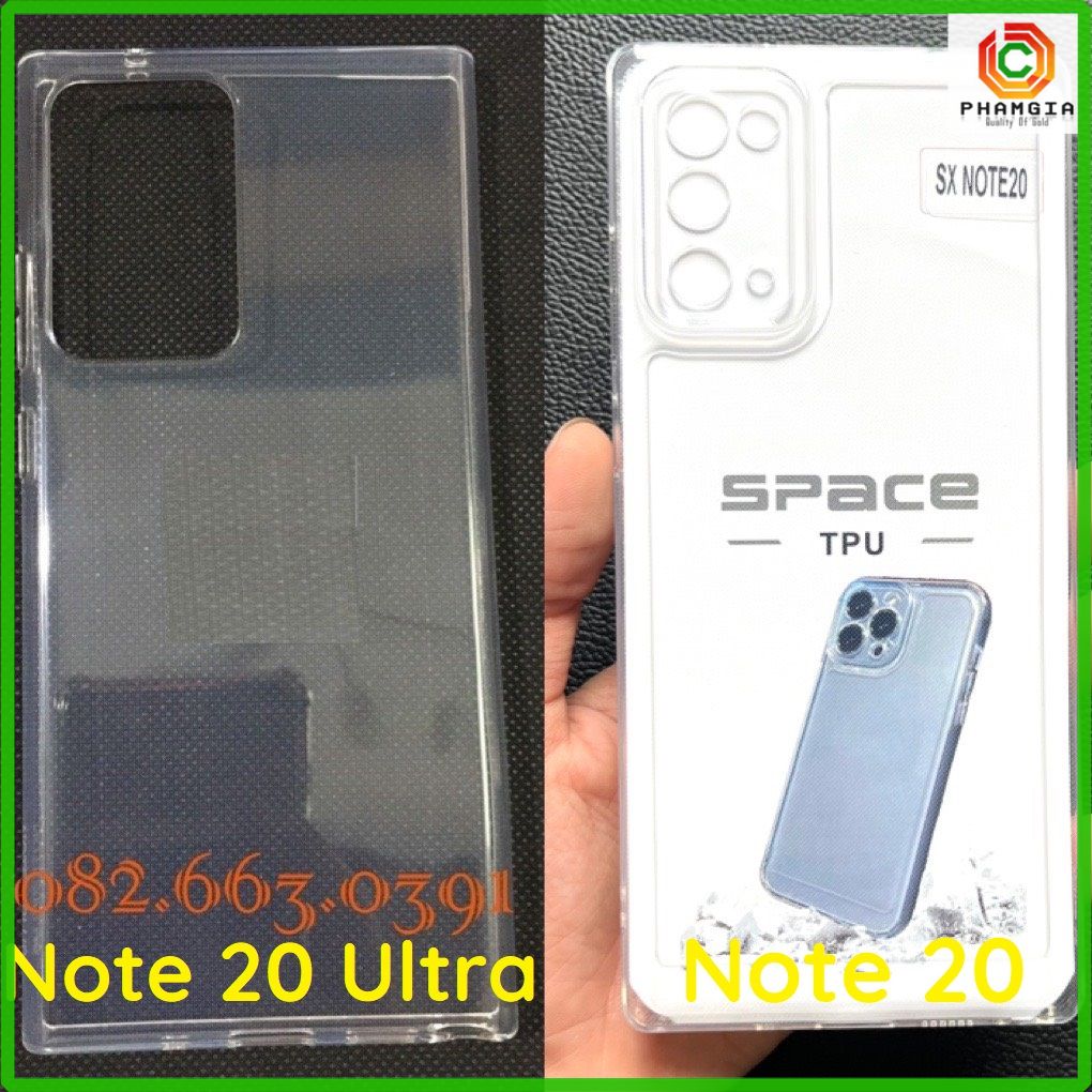 Ốp lưng Samsung Note 20 / Note 20 Ultra 5G dẻo trong bảo vệ camera bền đẹp