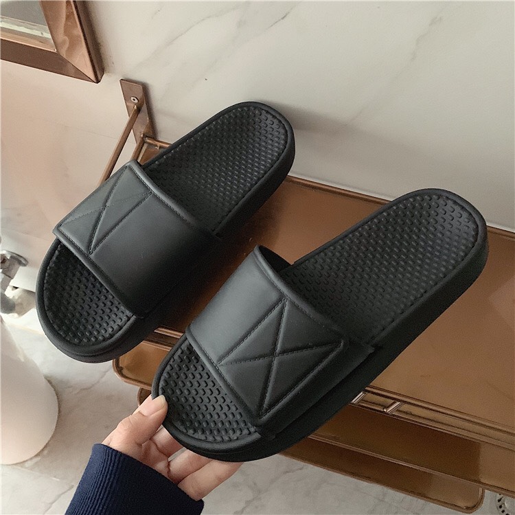 (3 Màu) Dép nam nữ quai ngang đế chống trơn mã 01 nhiều màu