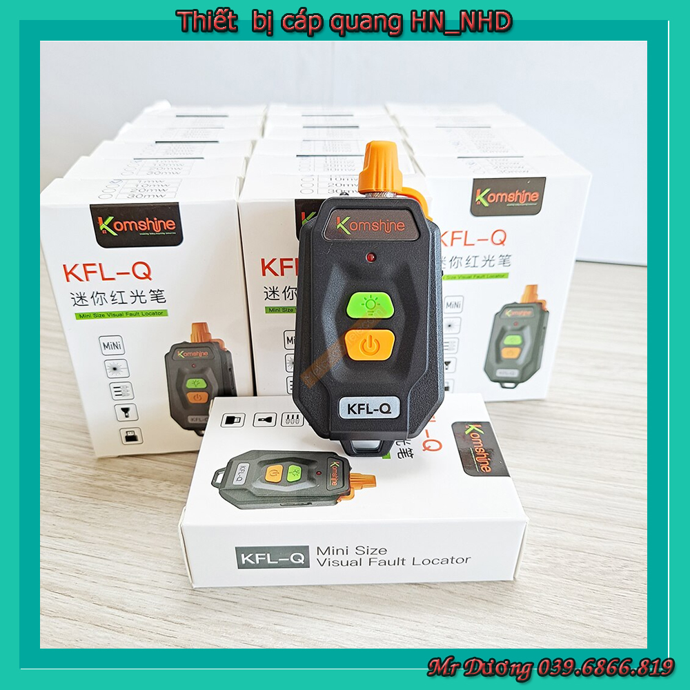 Bút Soi Cáp Quang KFL-Q 10km dạng móc khoá - pin tiểu 1000mAh