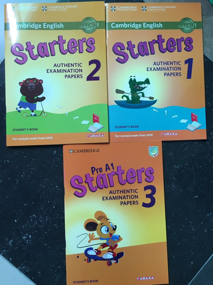 Sách luyện thi Cambridge English Starters 1 student's book 123 cho bé