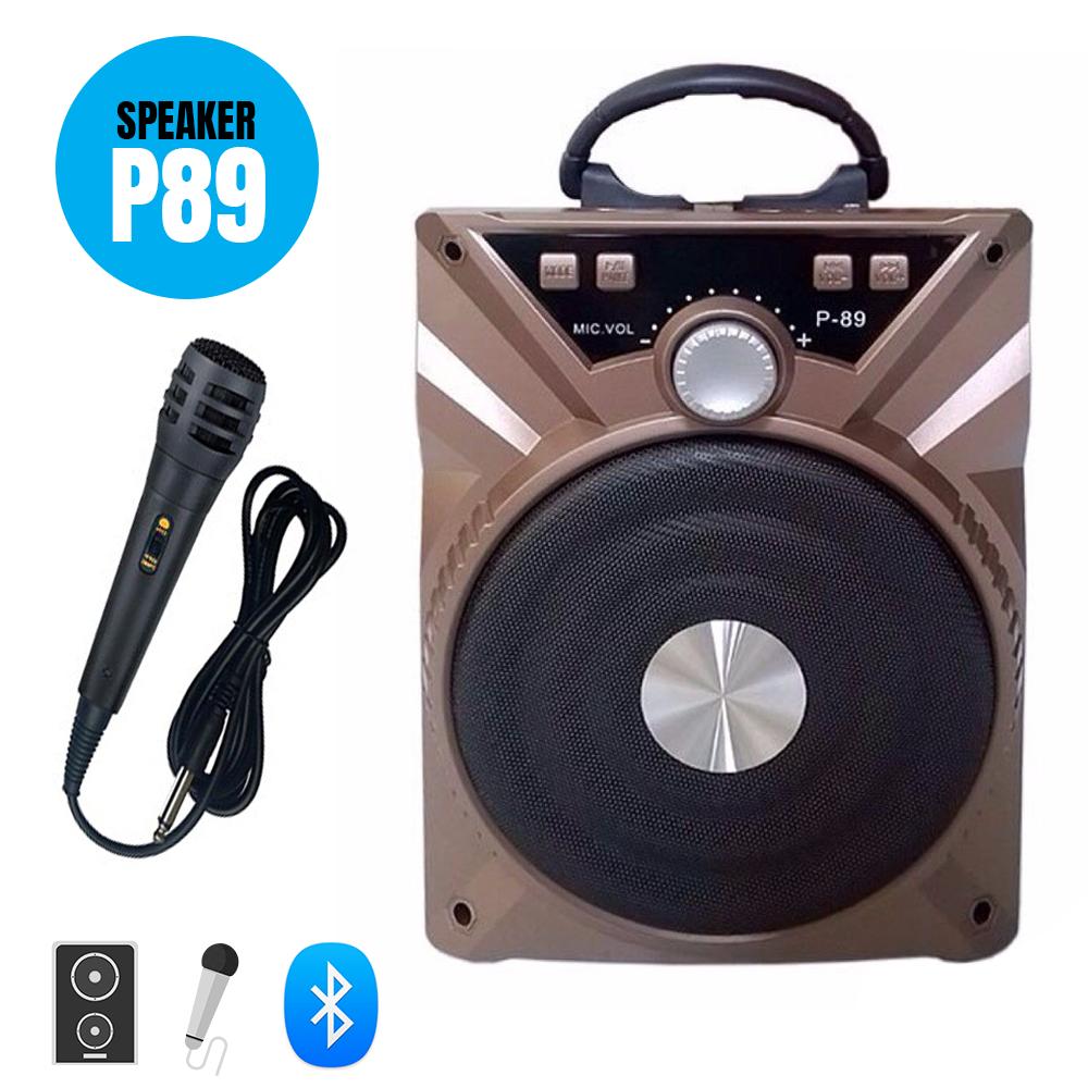 Loa Bluetooth P88 tặng kèm micro karaoke