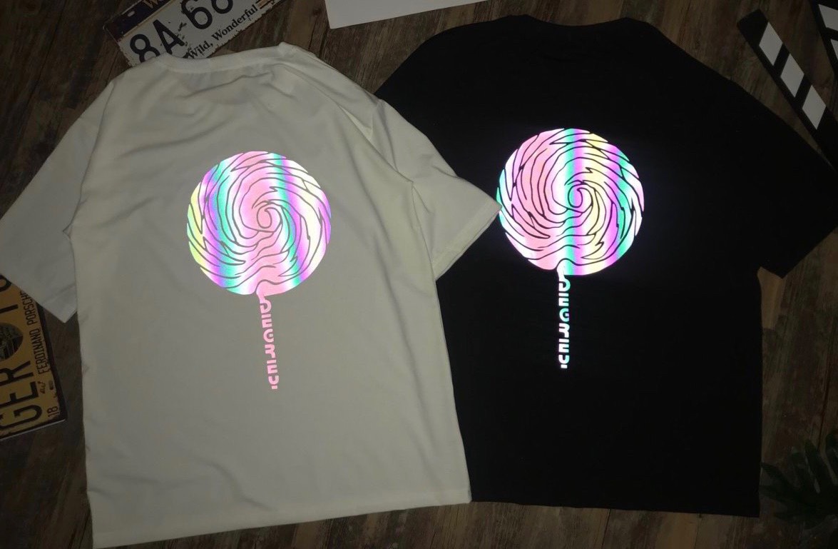 ÁO THUN NAM/NỮ IN HÌNH CÂY KẸO MÚT PHẢN QUANG NHIỀU MÀU CỰC BẮT MẮT