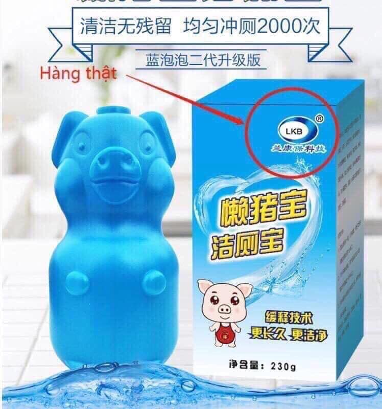LỌ THẢ BỒN CẦU CON HEO HÀN QUỐC - Viên khử tẩy bồn cầu diệt khuẩn khử mùi nhanh - viên tẩy toilet khử mùi, diệt khuẩn - Viên thả bồn cầu tẩy sạch Diệt khuẩn vết bẩn ở toilet Hàn Quốc