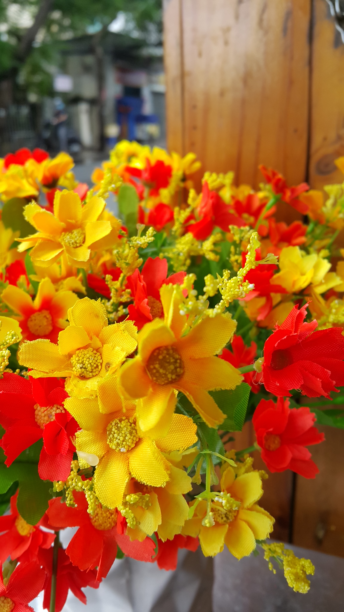 [HCM]1 bụi Hoa sao nhái giả 7 nhánh - Hoa giả - Hương Flower