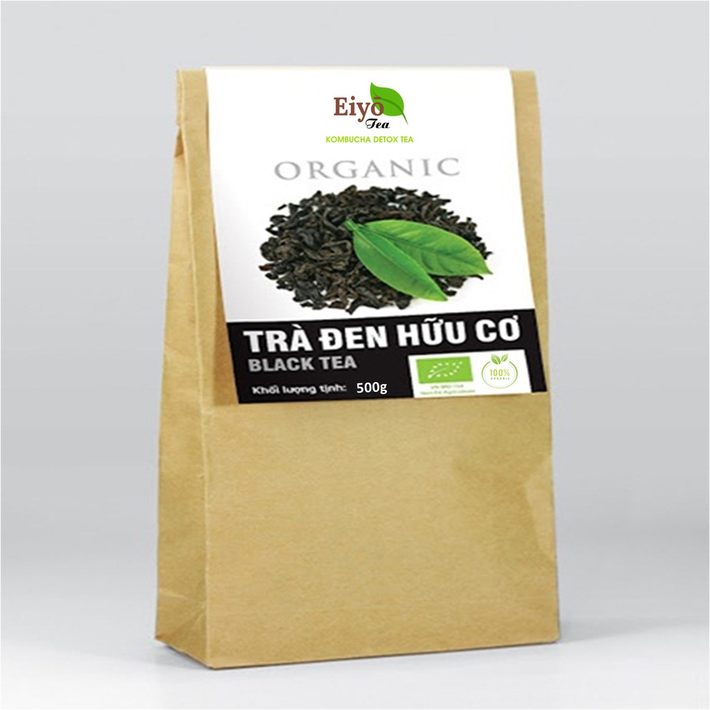 TRÀ ĐEN ORGANIC 500G LÝ TƯỞNG Dụng Làm Trà KOMBUCHA, Pha trà Sữa