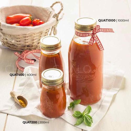 CHAI THỦY TINH ITALIA QUATTRO STAGIONI 1000ML,CHAI THUỶ TINH ĐỰNG NƯỚC ÉP, CHAI ĐỰNG SỮA, CHAI ĐỰNG NƯỚC ĐA NĂNG