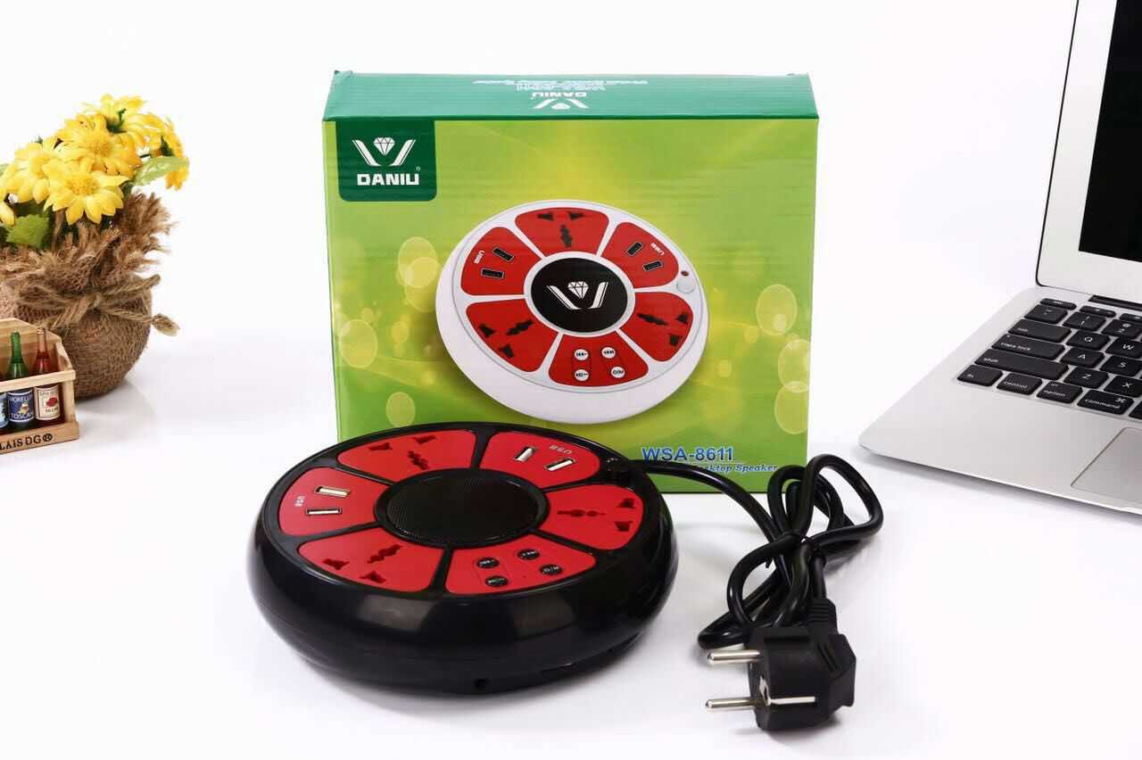 Loa bt wsa 8611 đa năng -kiêm sạc điện thoại - ổ cắm