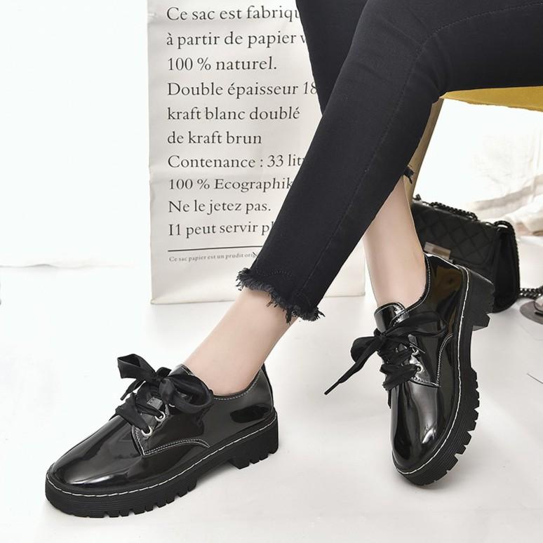 Giày oxford hottrend 2018 giày nữ thắt nơ xinh xắn thời trang gcg12 ustvrg1830-gcg12