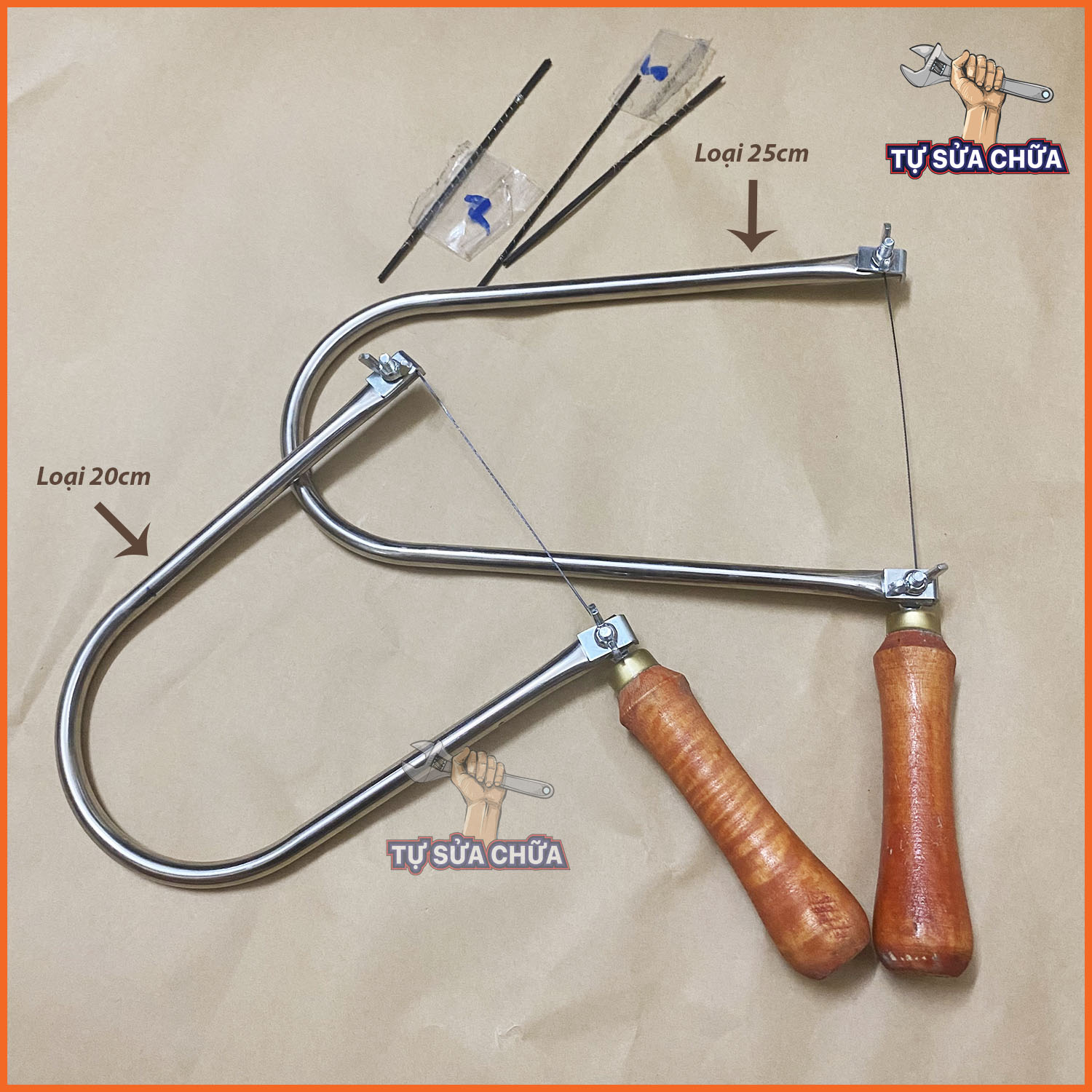 Cưa lọng cầm tay kèm lưỡi cưa loại 20, 25cm