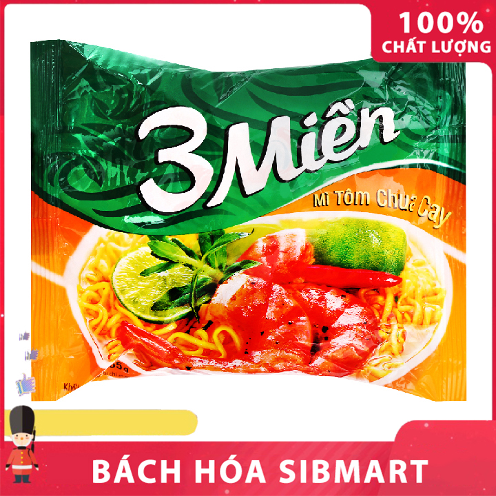 Mì 3 miền tôm chua cay 65g - bách hóa sibmart - sa0003