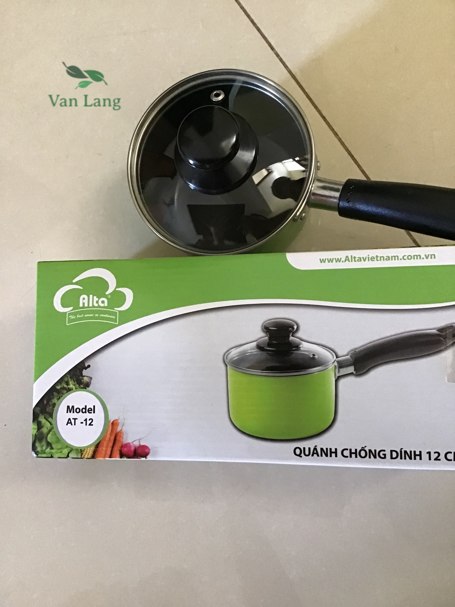 Nồi quấy bột cho bé - chống dính nấu bột cho bé size 12 cm