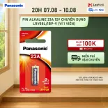 Vỉ 1 viên Pin Alkaline 23A 12V Chuyên Dụng Panasonic LRV08L/1BP-V – Hàng Chính Hãng