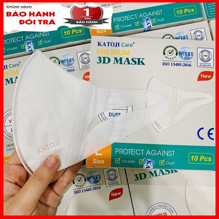 [HCM][COMBO 3 HÔP 3D Mask Kháng Khuẩn Size L - Hộp 10 cái] Khẩu trang y tế size từ 3 đến 7 tuổi trở lên khẩu trang y tế 3 lớp kháng khuẩn khẩu trang y tế màu trắng khẩu trang y tế cho trẻ em khẩu trang y tế 3d mask - NuplumShop