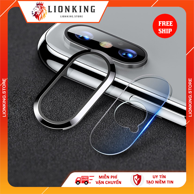 [ COMBO ] Viền Bảo vệ Camera + Kính Cường Lực, Miếng Dán Bảo Vệ Camera IPhone 7Plus 8Plus X Xs Xsmax