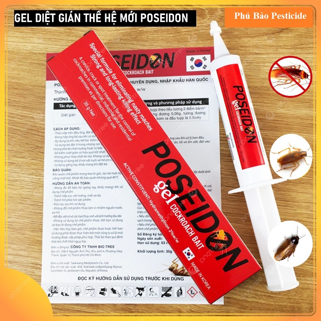 Bả diệt gián Poseidon Hàn Quốc – thuốc diệt gián sinh học
