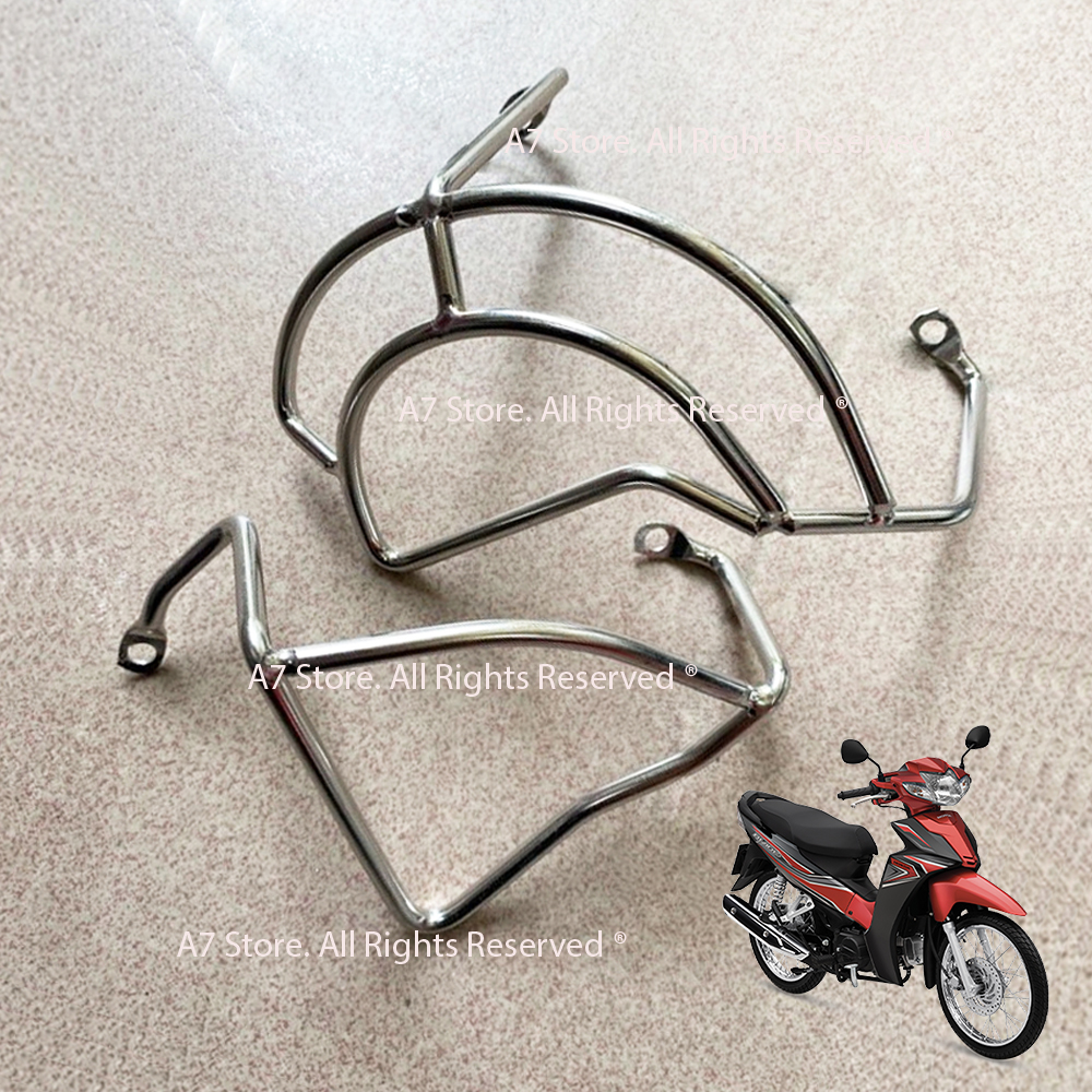 Bộ khung inox bảo vệ lốc máy wave blade