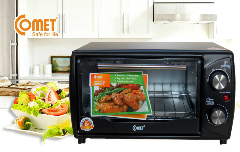 Bếp nướng điện lò nướng điện đa năng comet cm6510 công suất 1000w ,tiết kiệm điện chế độ hẹn giờ linh hoạt , tùy chỉnh hoạt động với 4 mức công suất ứng với 4 nhiệt độ nướng khác nhau. bh 12th lỗi 1 đổi 1.