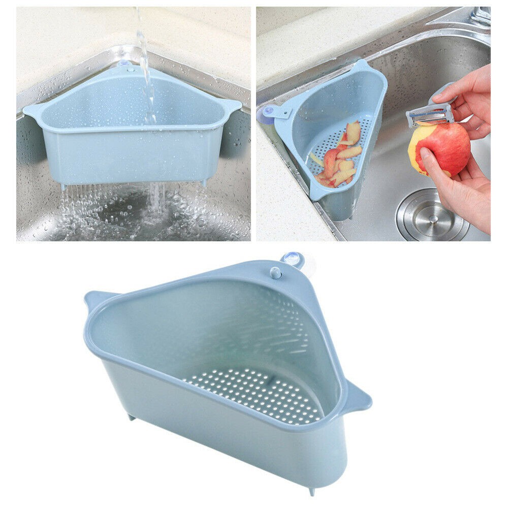 Kệ để đồ bồn rửa chén bát đa năng - kệ tam giác tiết kiệm diện tích bồn rửa