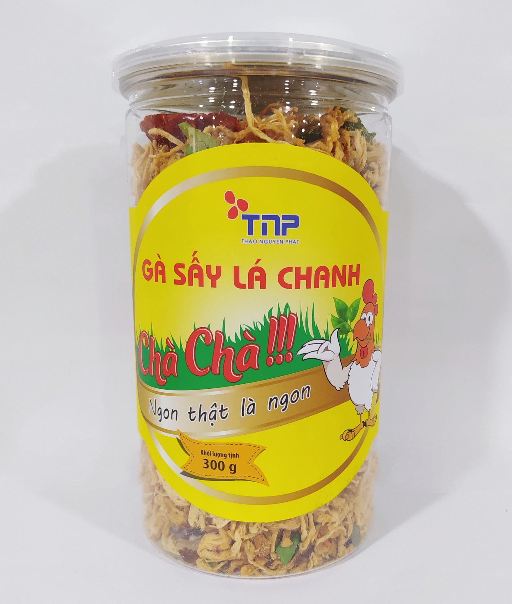 Gà sấy lá chanh Chà Chà - Thảo Nguyên Phát hũ 300g