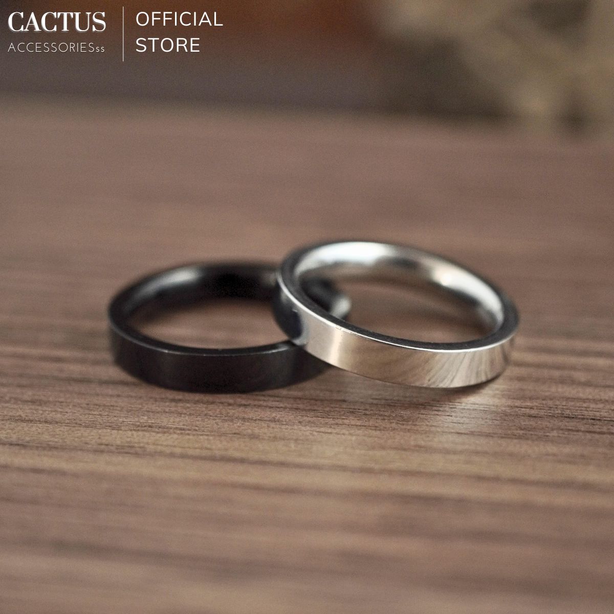 Nhẫn trơn ngón út nam nữ kiểu dáng basic thép titan không gỉ - Cactus Accessoriesss