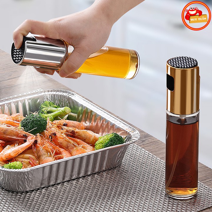 Bình xịt dầu ăn dung tích 100ml, bình xịt dạng phun sương cao cấp