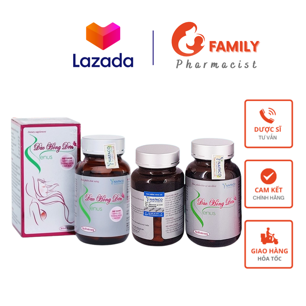 Combo 2h 60 viên tặng 1h 30 viên - ĐÀO HỒNG ĐƠN VENUS CHÍNH HÃNG