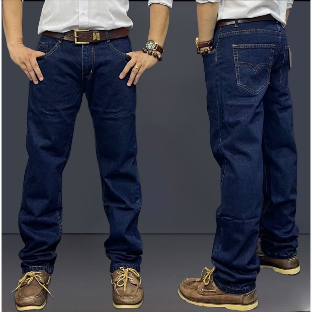 Quần Jean Nam Dài Cotton ống suông Quần Rin Nam Chất Bò Cotton Form Suông 3 Màu