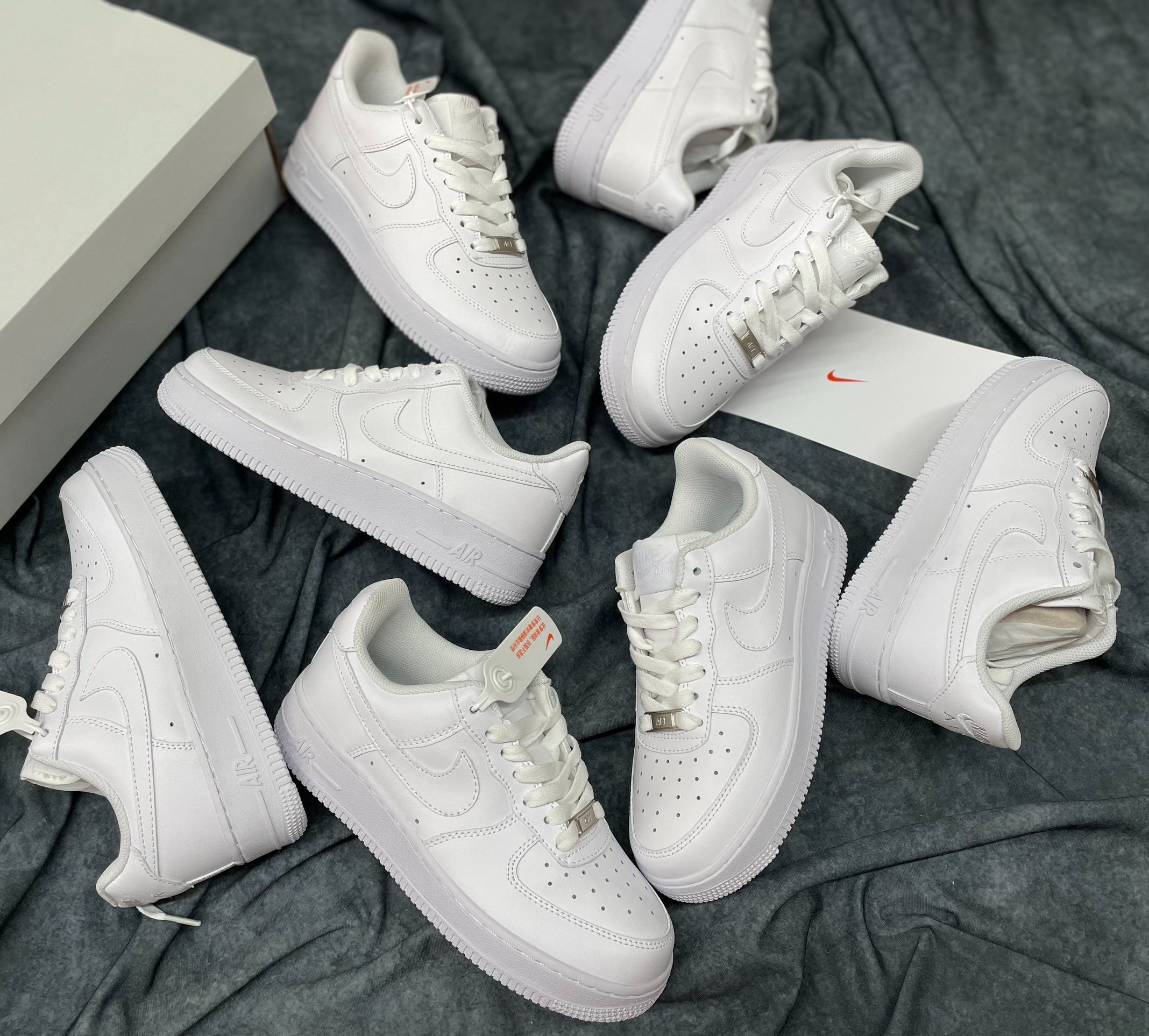 Giày thể thao nữ af1 / giày sneaker màu trắng tinh fullbox