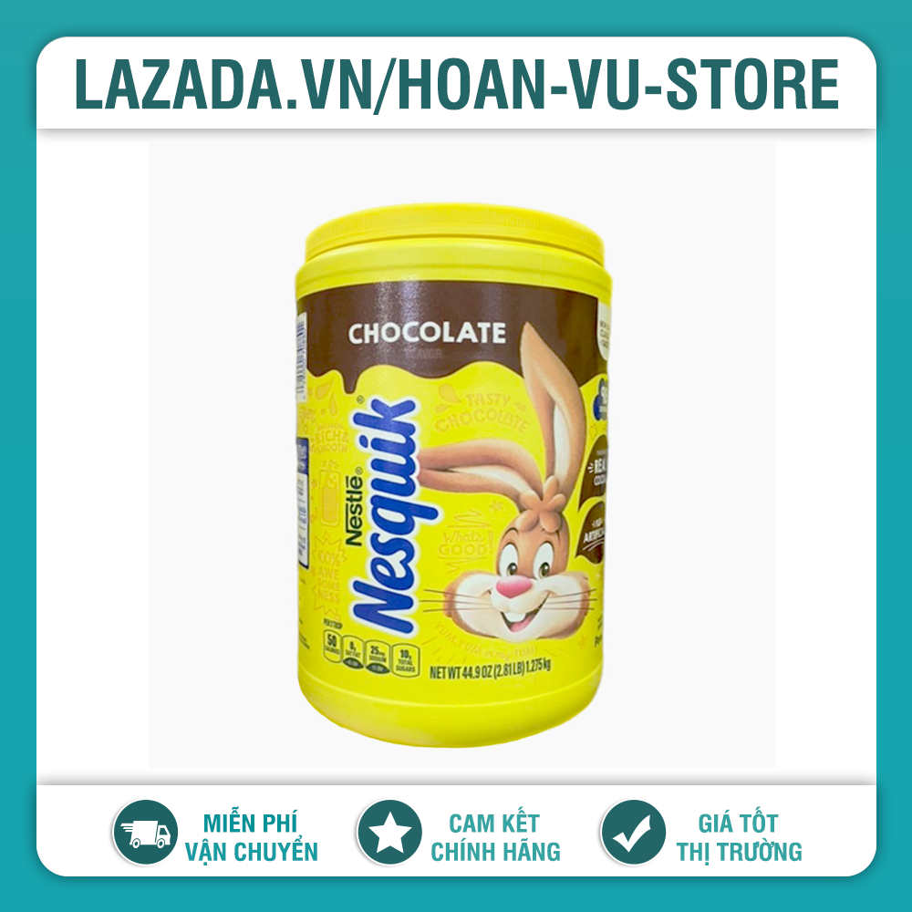 (Date 2025) Sữa Bột Socola Nesquik 1.275kg - Mỹ