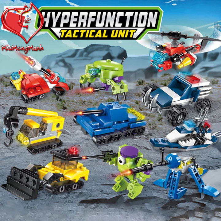 Biệt Đội Cơ Động Siêu Phàm Đồ Chơi Lắp Ráp Xếp Hình Enlighten Qman MOC DIY