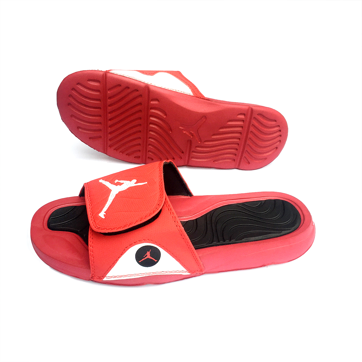 Dép nam quai ngang Jord Size to 40 – 45 xé dán linh hoạt X046 màu đỏ | màu xám