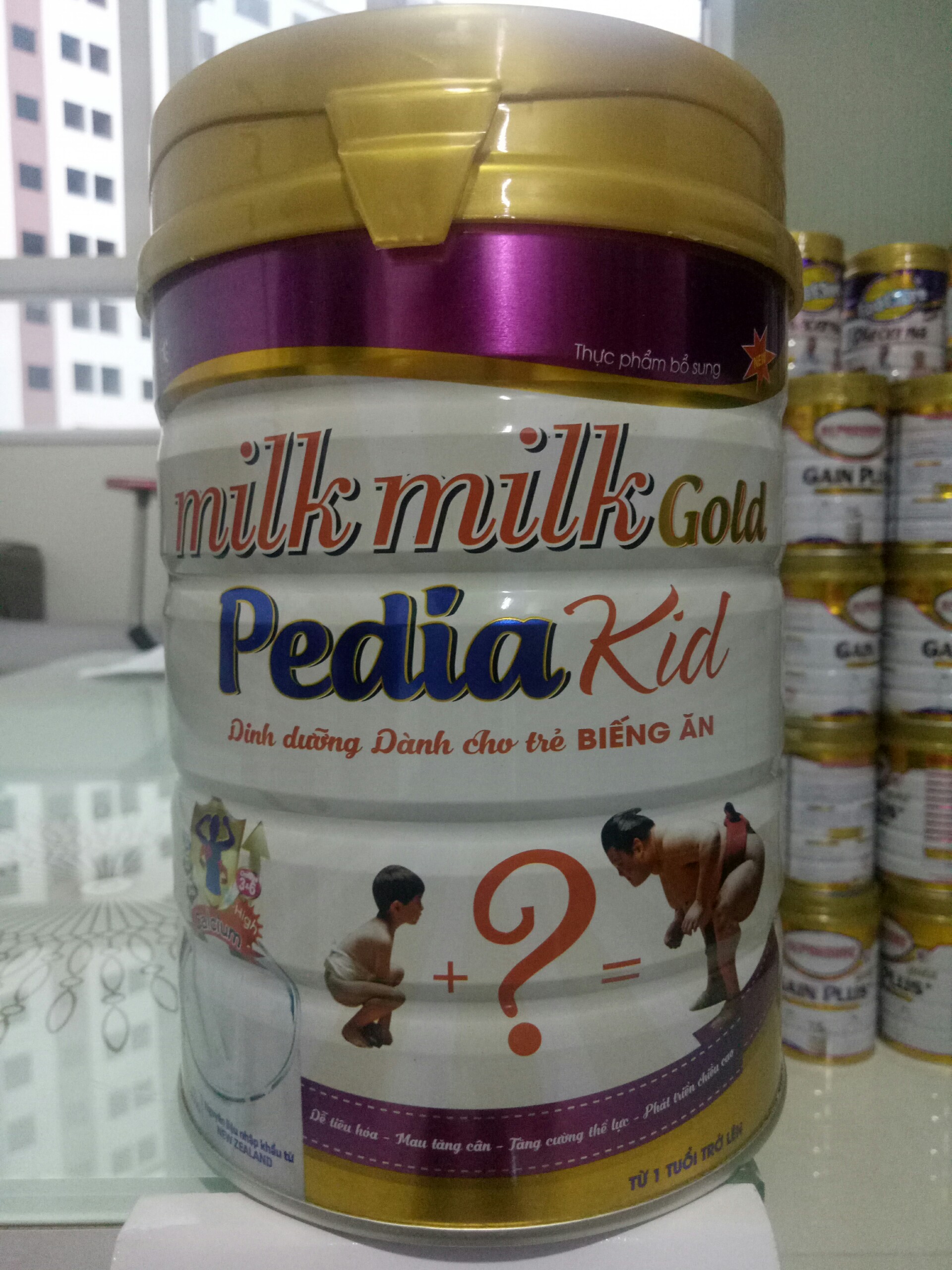 SỮA DÀNH CHO TRẺ BIẾNG ĂN, CHẬM TĂNG CÂN MILKMILK PEDIA KID LON 900G