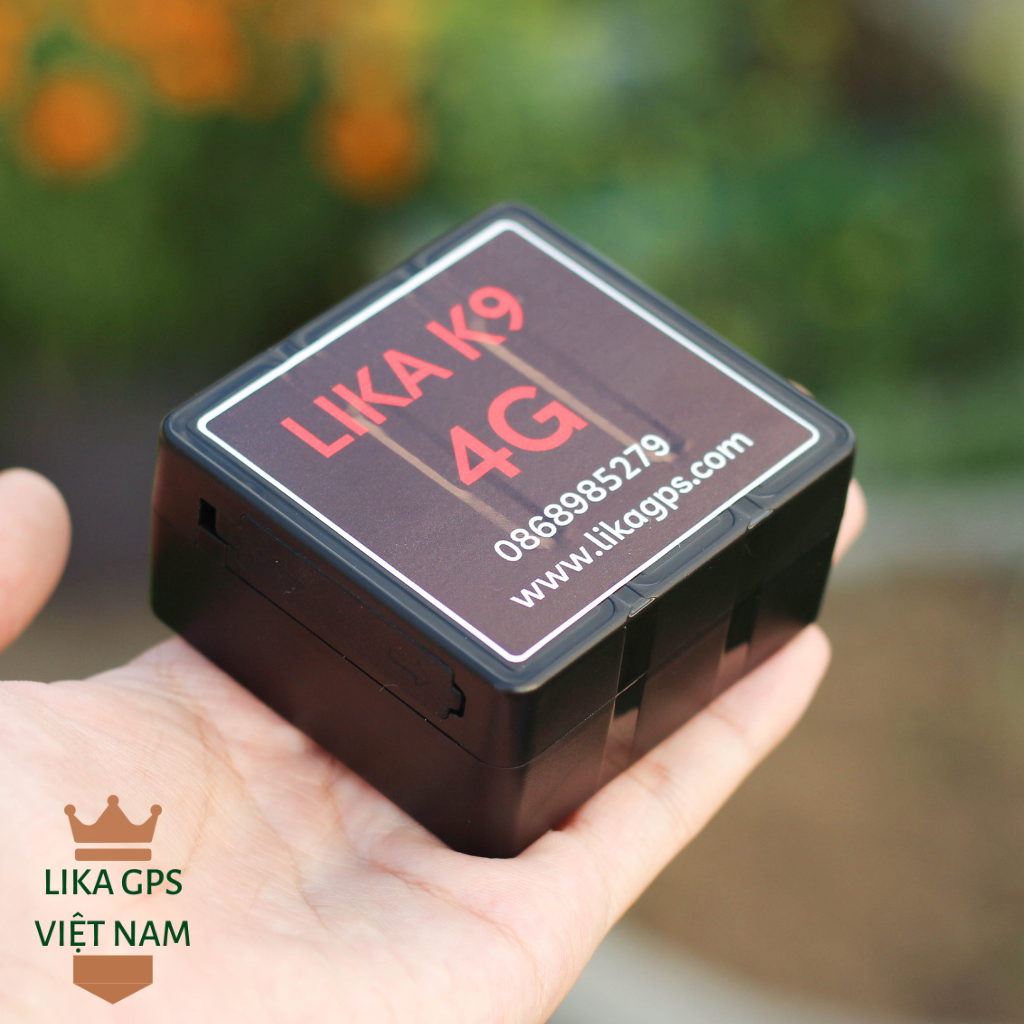 Định vị không dây giám sát chống trộm xe máy, ô tô, hành lí LIKA K9 Plus 4G, pin 30 ngày, không cần lắp đặt, nam châm siêu mạnh, tặng SIM data