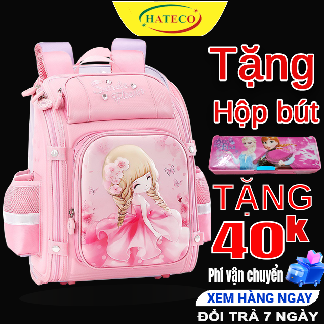 Balo chống gù cho học sinh tiểu học, ba lô chống gù siêu nhẹ, chống nước, có phản quang, là món quà cho bé vào năm học mới, làm quà tặng tết thiếu nhi 1-6