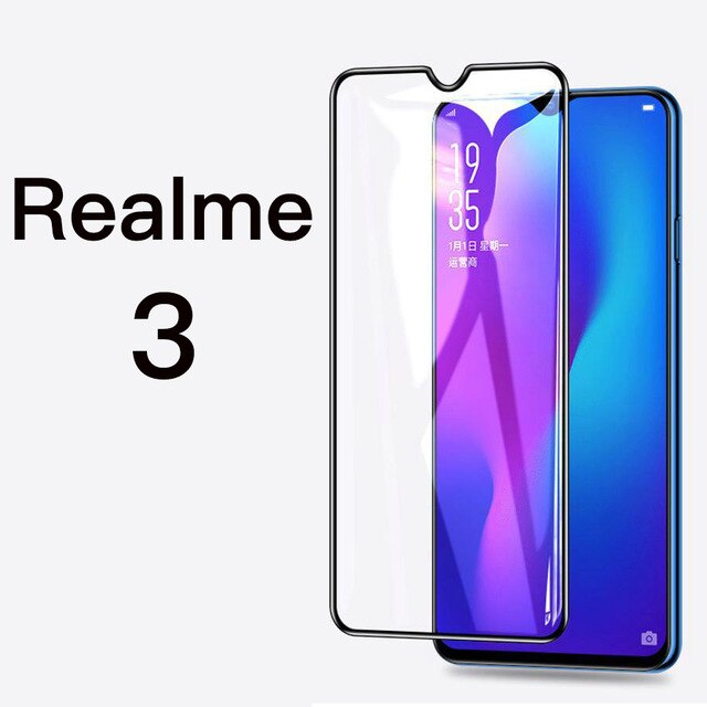 Miếng dán kính cường lực 9d full màn cho realme 3, dán màn hình realme