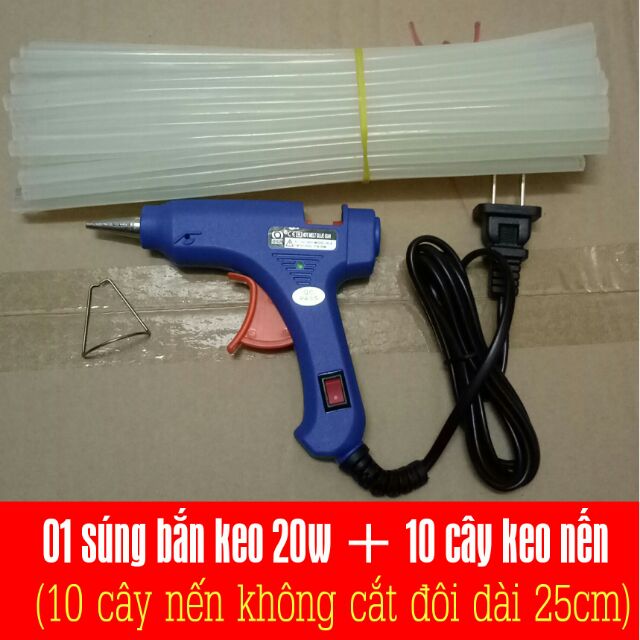 Keo nến và súng bắn keo nến nhỏ
