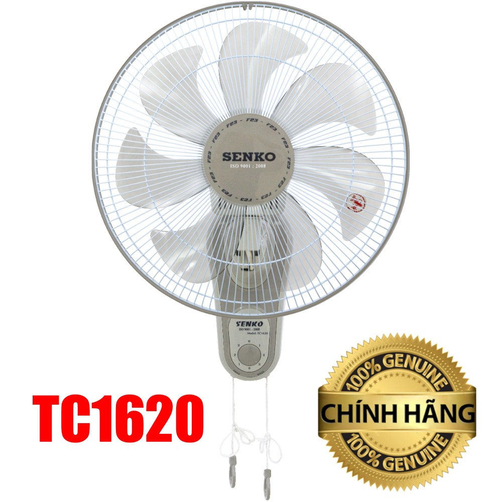 Combo 2 quạt senko treo tường tc1620 65w - quạt treo 2 dây 7 cánh senko chính hãng - bảo hành 24 tháng