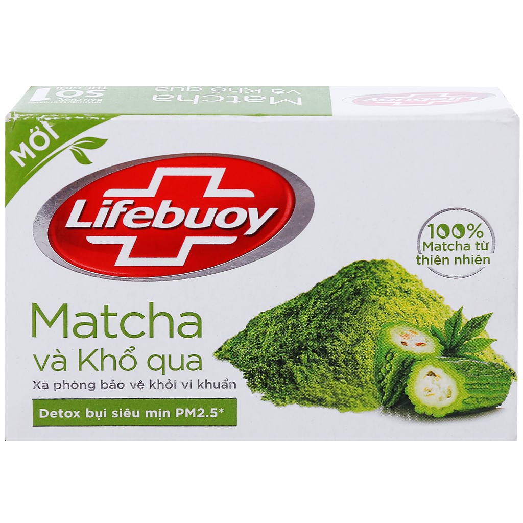 [HCM]Xà bông cục Lifebuoy matcha và khổ qua 90g