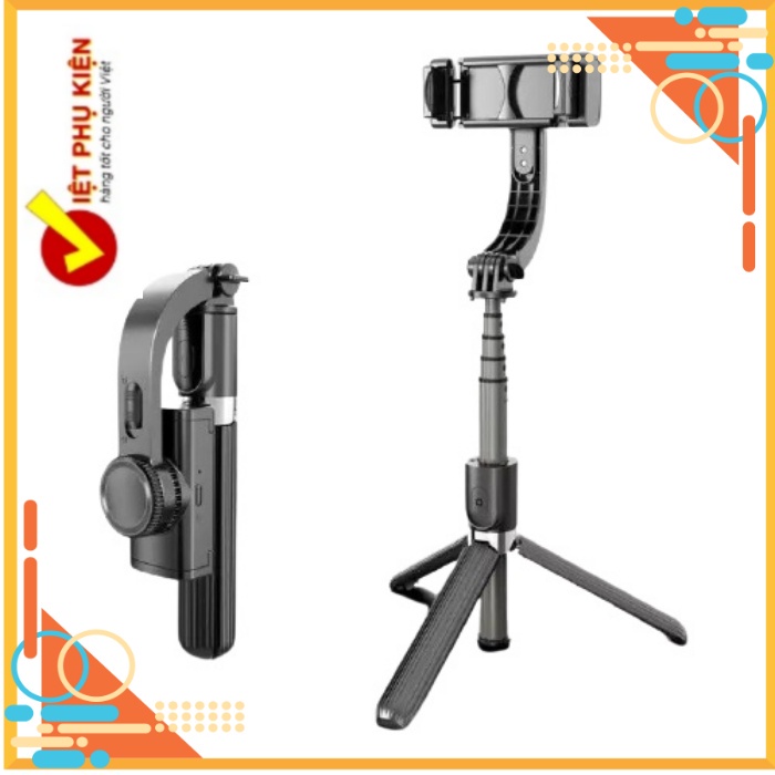 Tay Cầm Chống Rung Điện Tử Gimbal L08 Có Bluetooth - Gimbal Điện Thoại Chống Rung - Có Chân Đỡ Tự Đứng