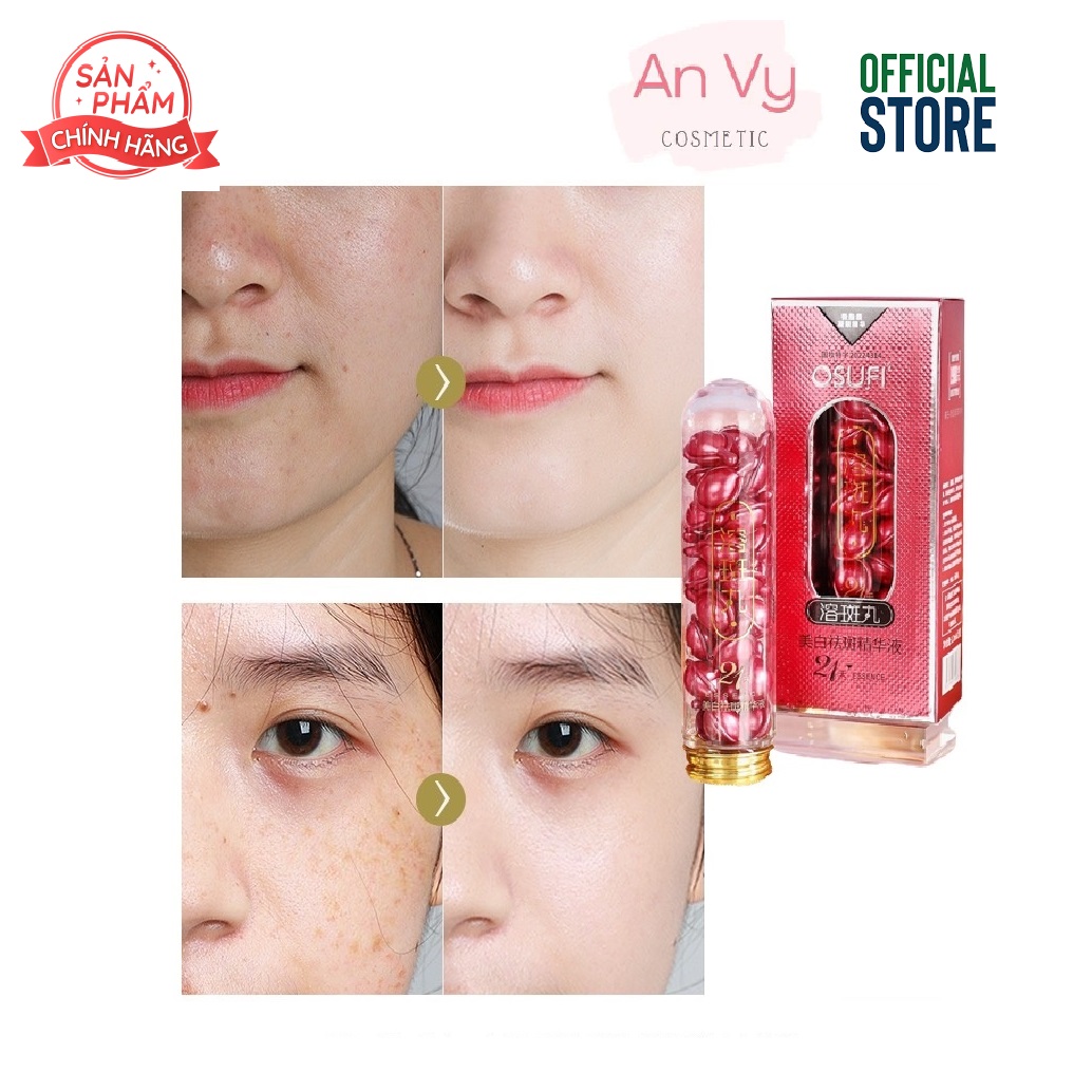 Serum dạng viên tinh chất dưỡng trắng mờ thâm nám sạm da tàn nhang osufi - 21 viên/hộp